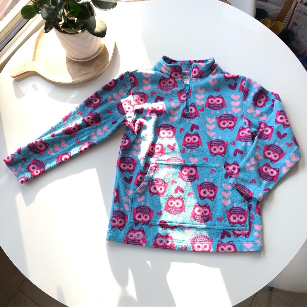 HANNA ANDERSSON Fleece Sweater - Size 130/8 EUC